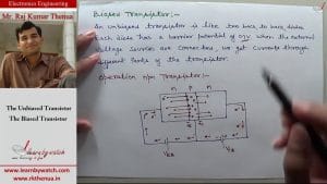 Unbiased and Biased Transistor | Hindi/ Urdu | Electronics Engineering by Raj Kumar Thenua
