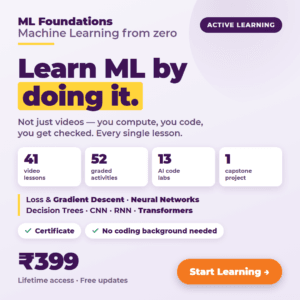 Machine learning foundation course